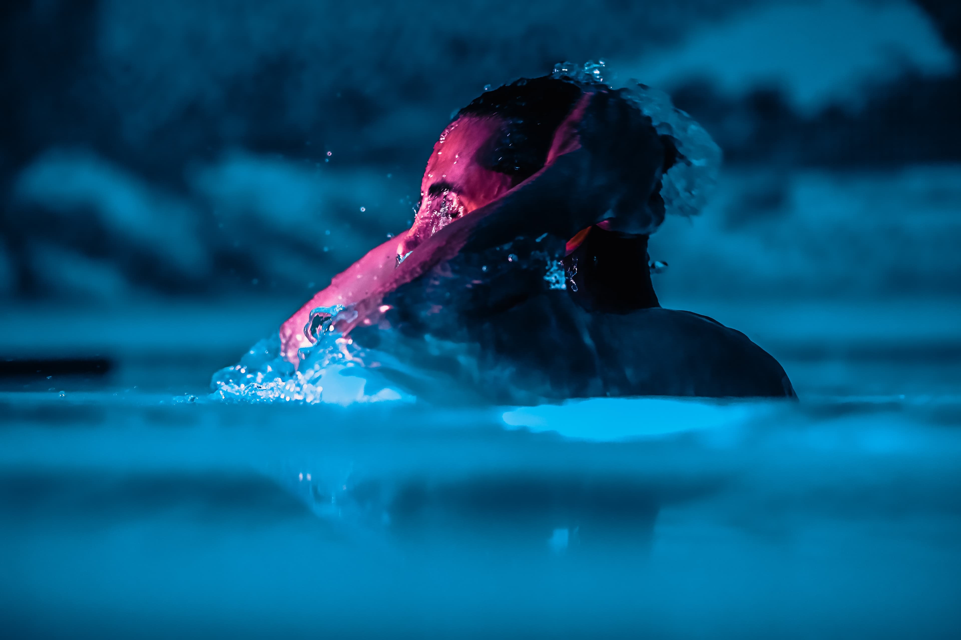 Swimmer in a pool